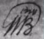 Initials signed by William Blake Initials signed by William Blake