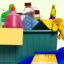 domestic cleaning items inside and outside a box domestic cleaning items inside and outside a box