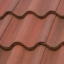 wavy roof tiles, interlocked and overlapped wavy roof tiles, interlocked and overlapped